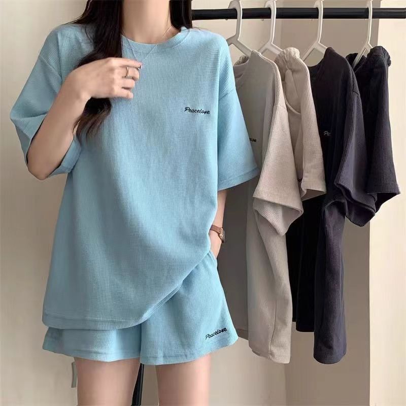 Summer Clothing Set For Girls - Genç Kızlar Yazlık Bol Kısa Kollu