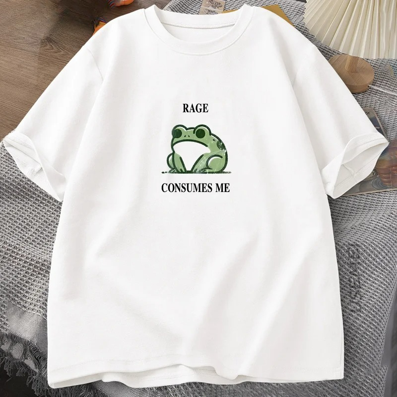 Summer Clothing Vintage - Öfke Beni Yiyor Kurbağa Vintage Tişört