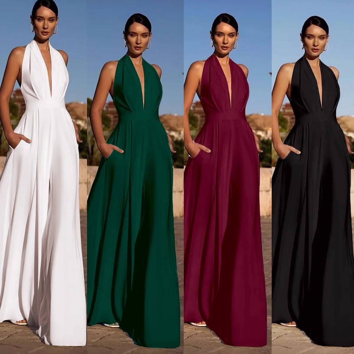 Summer Clothing For 60 Year Old Woman - Ofis Bayan Seksi Derin V Tulum