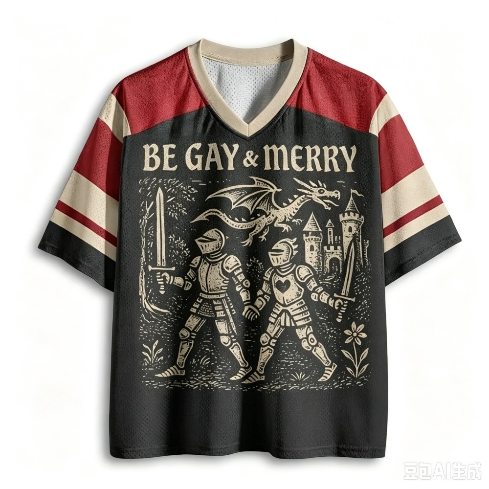 Summer Knights Clothing - Retro Gotik Şövalye Ejderhalarla Savaşıyor 3D