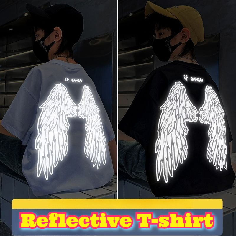 Summer Clothing Boys - Gençlik Yansıtıcı Kanatlar T Gömlek Pamuk