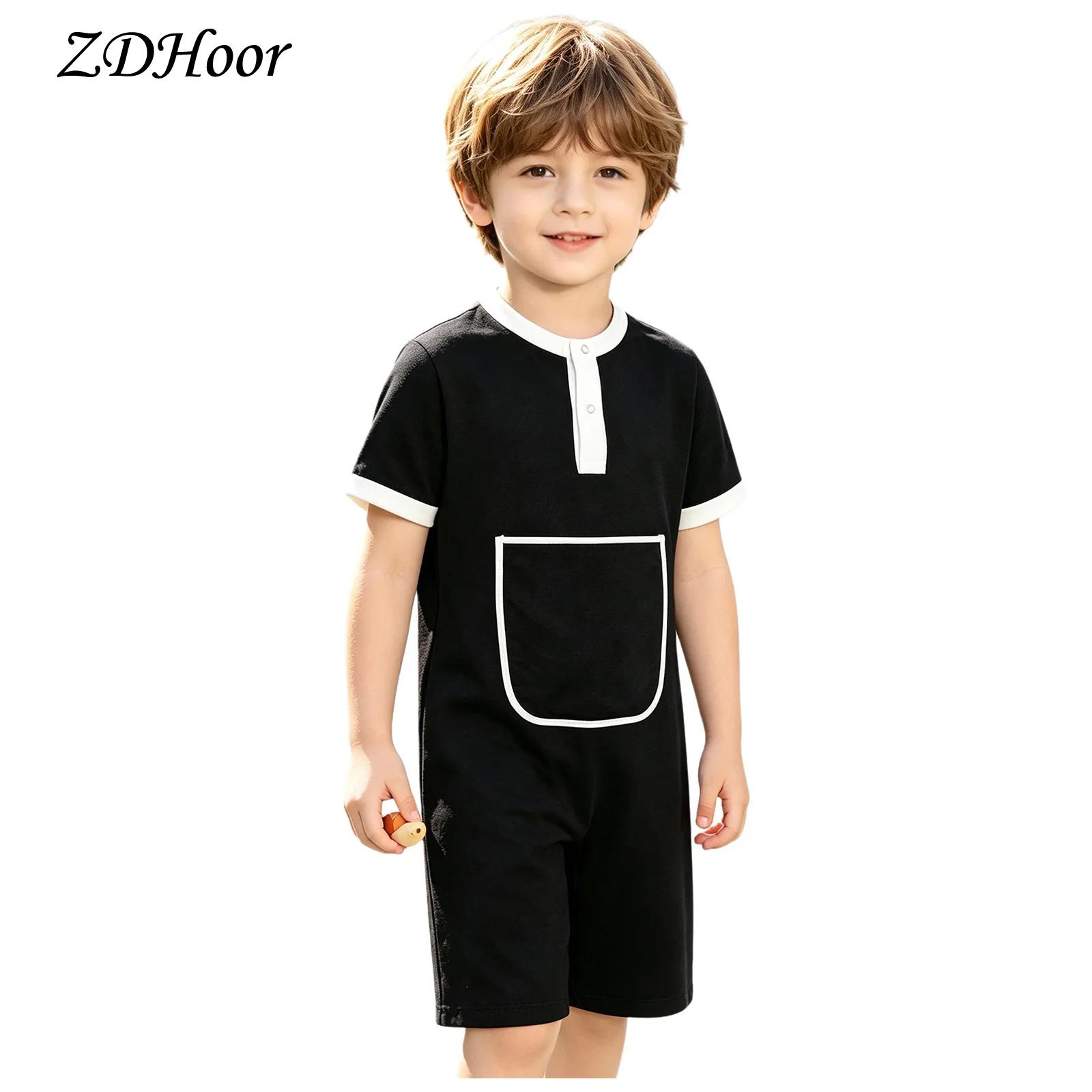 Summer Clothing Boys - Çocuk Erkek Kız Çocukları İçin Düğmeli