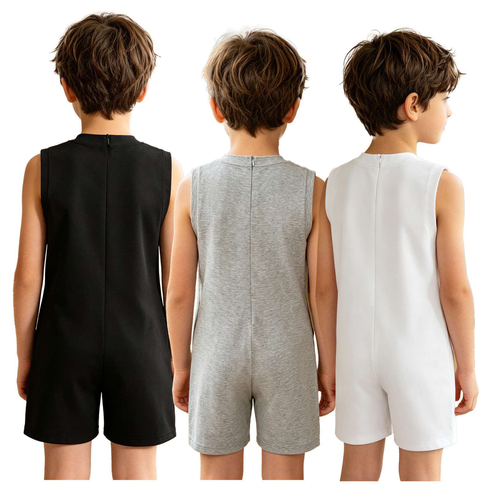Summer Clothing Boys - 3 adet Çocuk Erkek Kız Otizm
