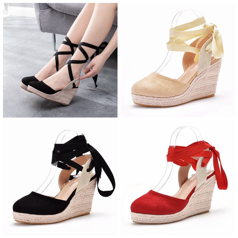 Espadrille Sandal Women - Kadın Espadril Platform Dolgu Topuklu Sandalet