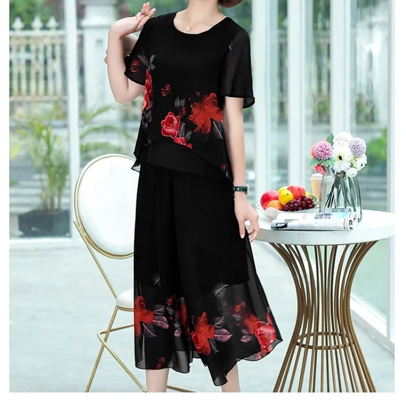 Zarif Moda Çiçek Baskı Dantel  - Summer Clothing For 60 Year Old Woman incelemesi ve fiyatı