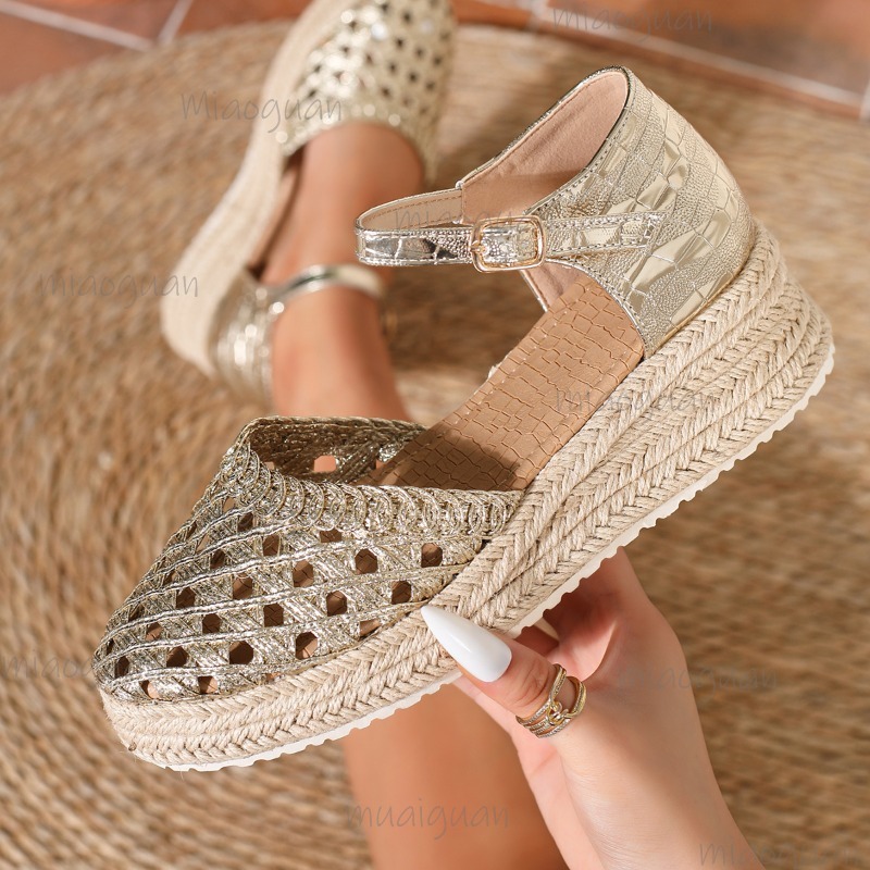 Boho Kadınlar İçin Oymalı Doku - Espadrille Sandal Women incelemesi ve fiyatı